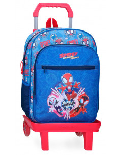 MOCHILA ADAP. 38CM. C/CARRO. SPIDEY POWER OF 3